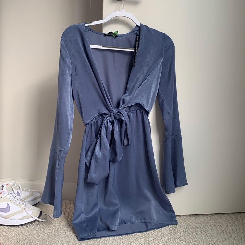 WORN ONCE BLUE MISSGUIDED DRESS!